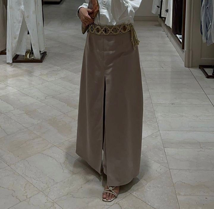 Skirted pants ( Beige)