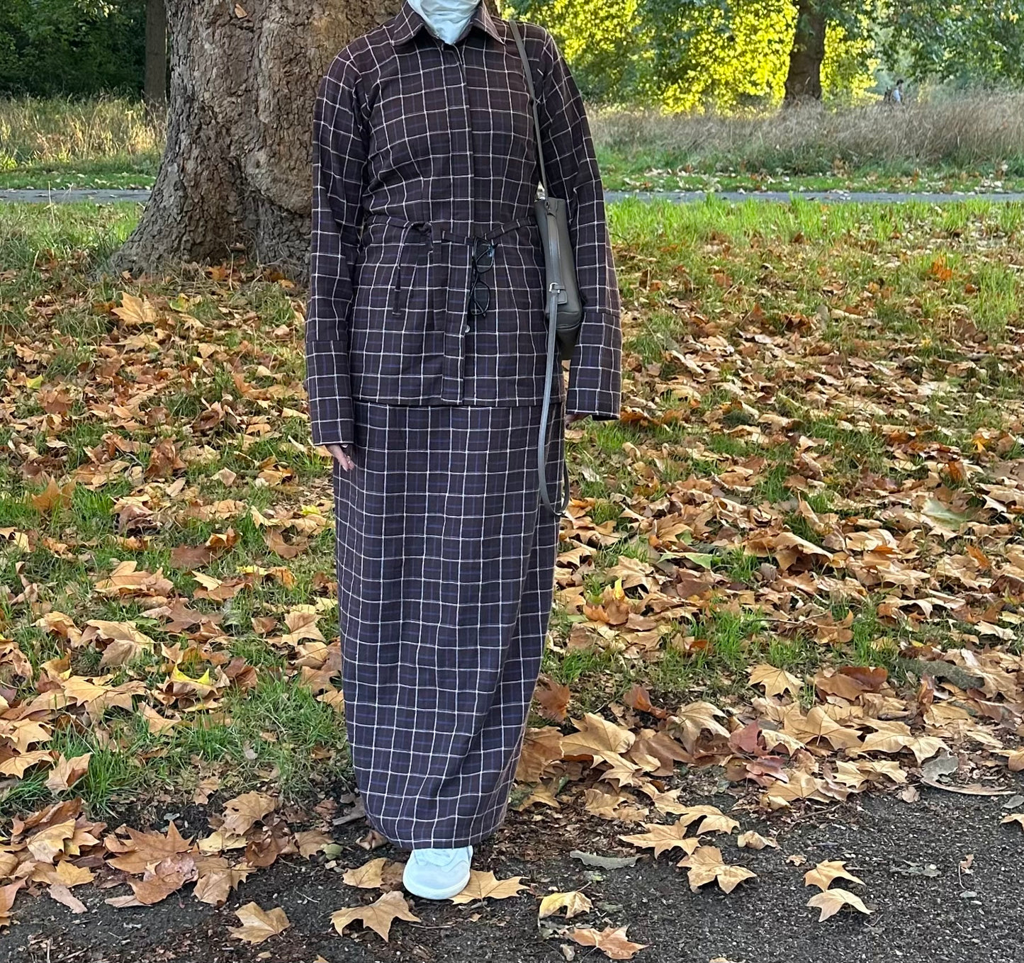 Plaid set ( Black only )